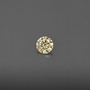 Diamante naturale giallo da 0,14 ct, taglio rotondo, VS