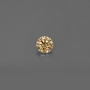 Diamante Color champagne naturale da 0.15 ct, Taglio rotondo, VS