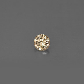 Diamante naturale giallo da 0,17 ct, taglio rotondo, VVS-VS