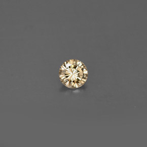 Diamante naturale giallo da 0,17 ct, taglio rotondo, VVS-VS