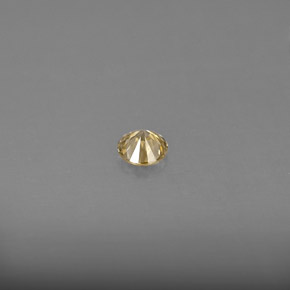 Diamante naturale giallo da 0,17 ct, taglio rotondo, VS