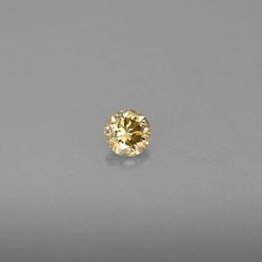 Diamante naturale giallo da 0,20 ct, taglio rotondo, VS