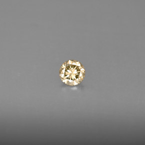 Diamante Color champagne naturale da 0.16 ct, Taglio rotondo, VS