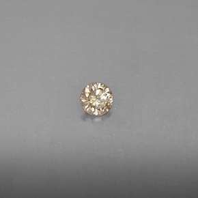 Diamante Color champagne naturale da 0.14 ct, Taglio rotondo, VS