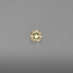 Diamante naturale giallo da 0,16 ct, taglio rotondo, VS