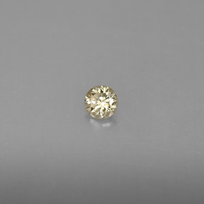 Diamante naturale giallo da 0,16 ct, taglio rotondo, VS