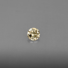 Diamante naturale giallo da 0,21 ct, taglio rotondo, VS