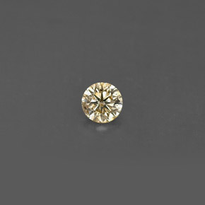 Diamante Color champagne naturale da 0.18 ct, Taglio rotondo, VS