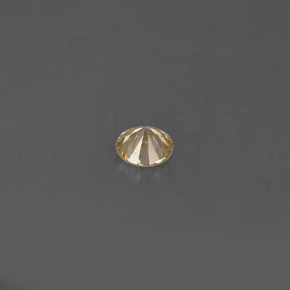 Diamante Color champagne naturale da 0.18 ct, Taglio rotondo, VS