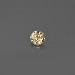 Diamante naturale giallo da 0,17 ct, taglio rotondo, VS