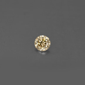Diamante Marrone naturale da 0.14 ct, Taglio rotondo, VS