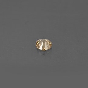 Diamante Marrone naturale da 0.14 ct, Taglio rotondo, VS