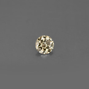 Diamante naturale marrone da 0,16 ct, taglio rotondo, VS