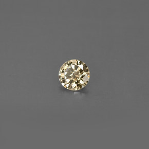 Diamante naturale marrone da 0,16 ct, taglio rotondo, VS