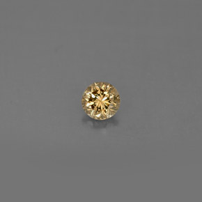 Diamante naturale giallo da 0,17 ct, taglio rotondo, VS