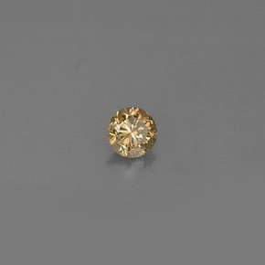 Diamante naturale giallo da 0,17 ct, taglio rotondo, VS
