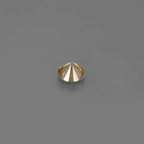 Diamante naturale giallo da 0,17 ct, taglio rotondo, VS