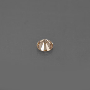 Diamante naturale marrone da 0,14 ct, taglio rotondo, VS
