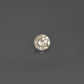 Diamante naturale giallo da 0,16 ct, taglio rotondo, VS