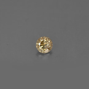 Diamante Color champagne naturale da 0.16 ct, Taglio rotondo, VS