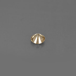 Diamante Color champagne naturale da 0.16 ct, Taglio rotondo, VS