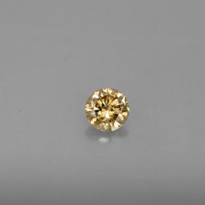 Diamante Color champagne naturale da 0.24 ct, Taglio rotondo, VS