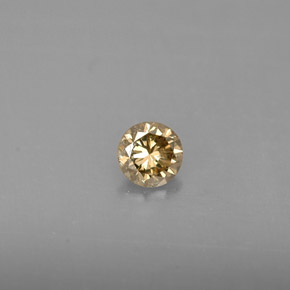 Diamante Color champagne naturale da 0.23 ct, Taglio rotondo, VS