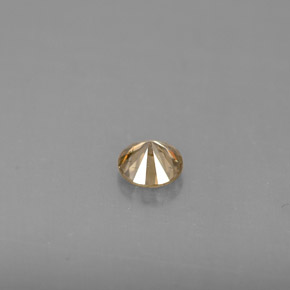 Diamante Color champagne naturale da 0.23 ct, Taglio rotondo, VS