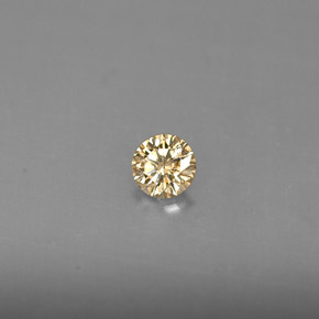 Diamante naturale giallo da 0,16 ct, taglio rotondo, VS