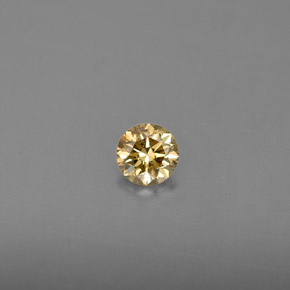 Diamante naturale champagne da 0,22 ct, taglio rotondo, VS