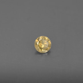 Diamante Color champagne naturale da 0.17 ct, Taglio rotondo, VS