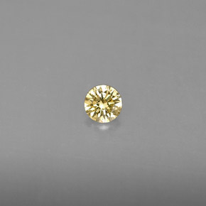 Diamante Color champagne naturale da 0.13 ct, Taglio rotondo, VS