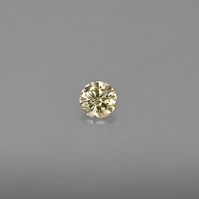 Diamante naturale giallo da 0,15 ct, taglio rotondo, VS