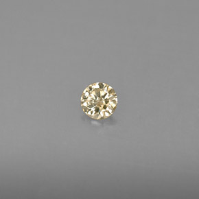 Diamante naturale giallo da 0,15 ct, taglio rotondo, VS