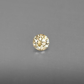 Diamante naturale giallo da 0,17 ct, taglio rotondo, VS