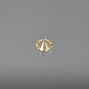 Diamante naturale giallo da 0,17 ct, taglio rotondo, VS