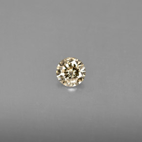 Diamante naturale giallo da 0,18 ct, taglio rotondo, VS