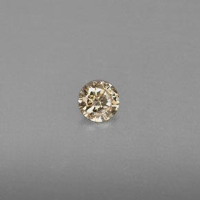Diamante naturale giallo da 0,18 ct, taglio rotondo, VS