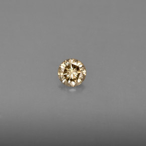 Diamante naturale giallo da 0,16 ct, taglio rotondo, VS
