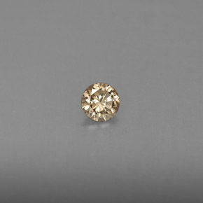 Diamante naturale giallo da 0,16 ct, taglio rotondo, VS