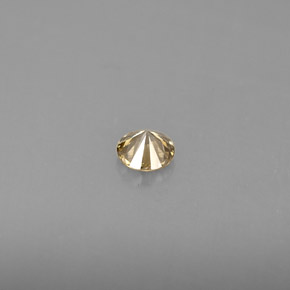 Diamante naturale giallo da 0,19 ct, taglio rotondo, VS
