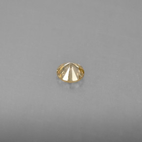 Diamante naturale giallo da 0,17 ct, taglio rotondo, VS