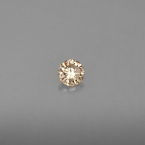 Diamante naturale giallo da 0,16 ct, taglio rotondo, VS