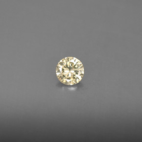 Diamante naturale giallo da 0,15 ct, taglio rotondo, VS