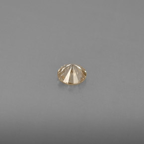 Diamante Color champagne naturale da 0.19 ct, Taglio rotondo, VS
