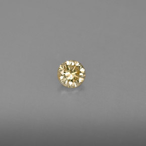Diamante naturale giallo da 0,16 ct, taglio rotondo, VS