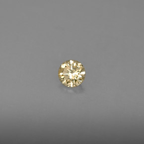 Diamante naturale giallo da 0,16 ct, taglio rotondo, VS