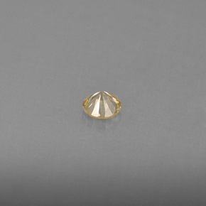 Diamante naturale giallo da 0,16 ct, taglio rotondo, VS