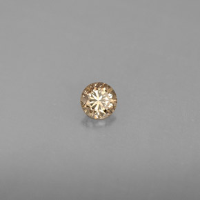 Diamante Color champagne naturale da 0.15 ct, Taglio rotondo, VS