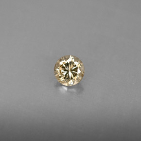 Diamante Color champagne naturale da 0.23 ct, Taglio rotondo, VS